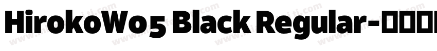 HirokoW05 Black Regular字体转换